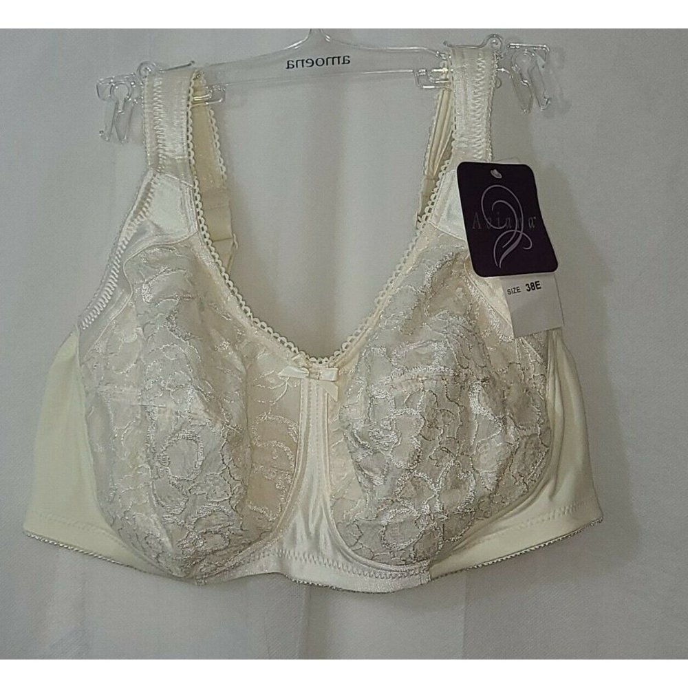 Aviana Soft Cup Lace Bra 38E #2352 Candle Light Ne